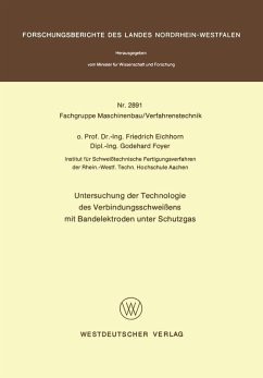 Cover Untersuchung der Technologie des Verbindungsschweißens mit Bandelektroden unter Schutzgas (eBook, PDF)
