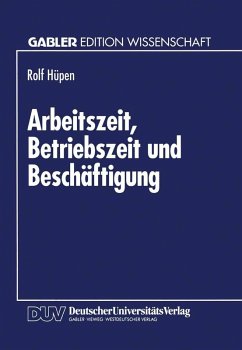 Cover Arbeitszeit, Betriebszeit und Beschäftigung (eBook, PDF)
