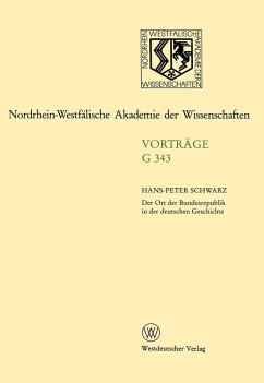 Cover Der Ort der Bundesrepublik in der deutschen Geschichte (eBook, PDF)