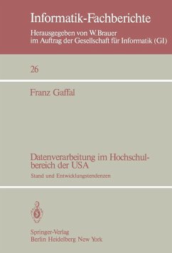 Cover Datenverarbeitung im Hochschulbereich der USA (eBook, PDF)