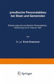 preußische Personalabbau bei Staat und Gemeinden (eBook, PDF)