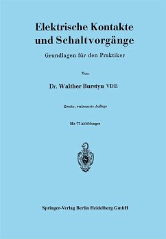 Cover Elektrische Kontakte und Schaltvorgänge (eBook, PDF)