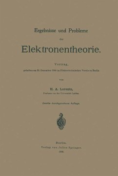 Cover Ergebnisse und Probleme der Elektronentheorie (eBook, PDF)