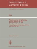 Advances in Cryptology - EUROCRYPT '85 (eBook, PDF)