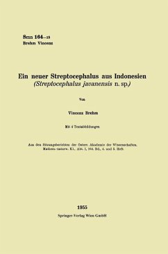 Ein neuer Streptocephalus aus Indonesien (eBook, PDF) - Brehm, Vincenz