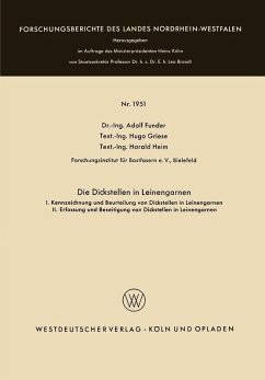 Die Dickstellen in Leinengarnen (eBook, PDF) - Funder, Adolf