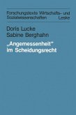 "Angemessenheit" im Scheidungsrecht (eBook, PDF)