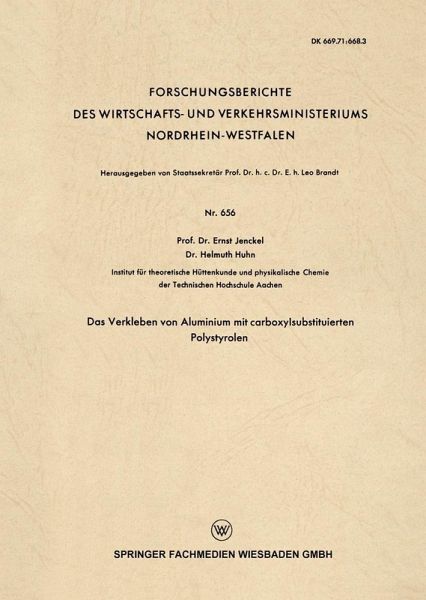Das Verkleben von Aluminium mit carboxylsubstituierten Polystyrolen (eBook, PDF)