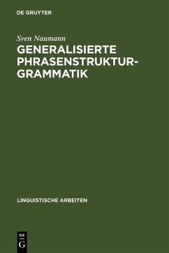 Cover Generalisierte Phrasenstrukturgrammatik (eBook, PDF)