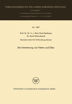 Die Umesterung von Fetten und Ölen (eBook, PDF) - Kaufmann, Hans Paul