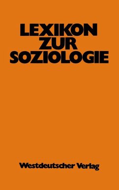Cover Lexikon zur Soziologie (eBook, PDF)