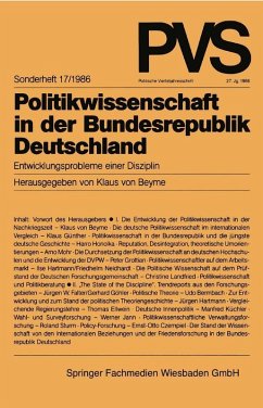 Politikwissenschaft in der Bundesrepublik Deutschland (eBook, PDF)