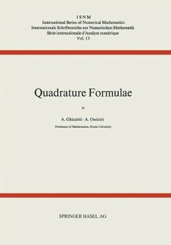 Quadrature Formulae (eBook, PDF) - Ghizzetti; Ossicini