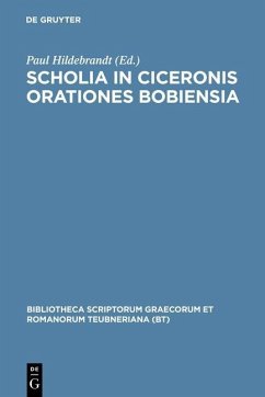 Cover Scholia in Ciceronis orationes Bobiensia (eBook, PDF)