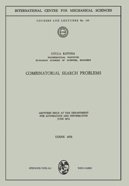 Combinatorial Search Problems (eBook, PDF) Combinatorial Search Problems (eBook, PDF)