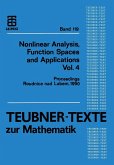 Nonlinear Analysis, Function Spaces and Applications Vol. 4 (eBook, PDF)