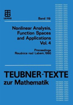 Cover Nonlinear Analysis, Function Spaces and Applications Vol. 4 (eBook, PDF)