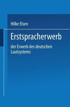 Erstspracherwerb (eBook, PDF) - Elsen, Hilke