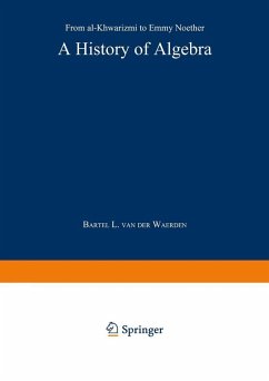 A History of Algebra (eBook, PDF) - Waerden, Bartel L. Van Der
