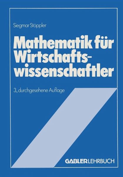 Mathematik für Wirtschaftswissenschaftler (eBook, PDF) Mathematik für Wirtschaftswissenschaftler (eBook, PDF)
