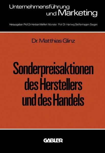 Sonderpreisaktionen des Herstellers und des Handels (eBook, PDF)
