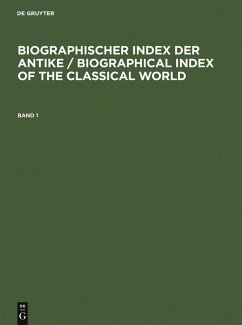 Cover Biographischer Index der Antike (eBook, PDF)