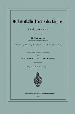 Mathematische Theorie des Lichtes (eBook, PDF) - Poincaré, Henri; Blondin, J.; Gumlich, E.; Jäger, W.