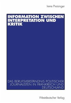 Information zwischen Interpretation und Kritik (eBook, PDF) - Preisinger, Irene