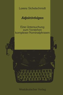 Cover Adjektivfolgen (eBook, PDF)