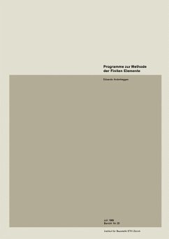 Cover Programme zur Methode der Finiten Elemente (eBook, PDF)