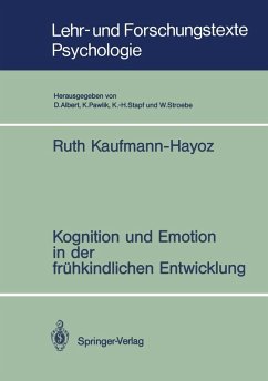 Kognition und Emotion in der frühkindlichen Entwicklung (eBook, PDF) - Kaufmann-Hayoz, Ruth
