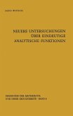 Neuere Untersuchungen über eindeutige analytische Funktionen (eBook, PDF)