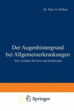 Cover Der Augenhintergrund bei Allgemeinerkrankungen (eBook, PDF)