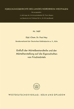Cover Einfluß der Mörtelbestandteile und der Mörtelherstellung auf die Eigenschaften von Frischmörteln (eBook, PDF)