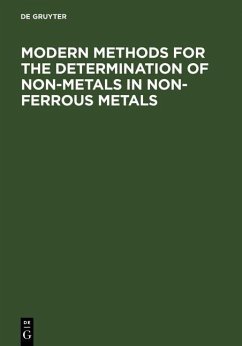 Cover Modern Methods for the Determination of Non-Metals in Non-Ferrous Metals (eBook, PDF)