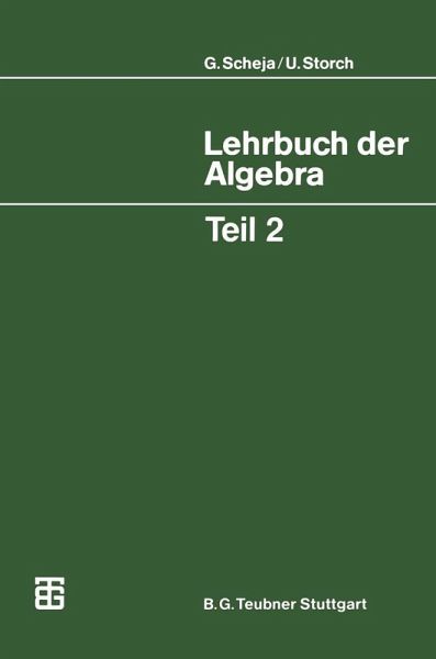 Lehrbuch der Algebra (eBook, PDF)