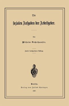 Cover Die Sozialen Aufgaben der Arbeitgeber (eBook, PDF)