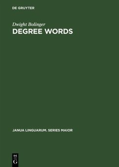 Degree Words (eBook, PDF) - Bolinger, Dwight