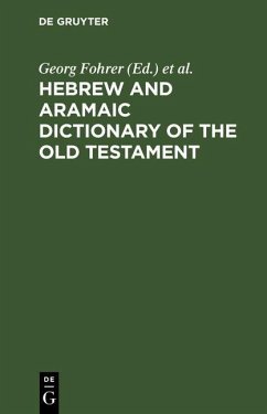 Hebrew and Aramaic Dictionary of the Old Testament (eBook, PDF)