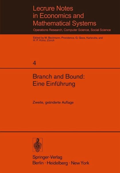 Branch and Bound: Eine Einführung (eBook, PDF) Branch and Bound: Eine Einführung (eBook, PDF)