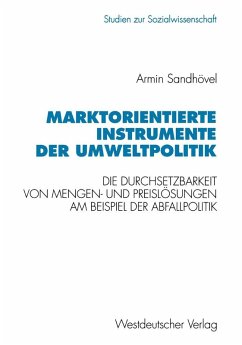 Cover Marktorientierte Instrumente der Umweltpolitik (eBook, PDF)