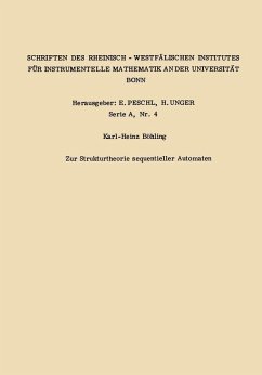 Zur Strukturtheorie sequentieller Automaten (eBook, PDF) - Böhling, Karl Heinz