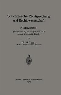Cover Schweizerische Rechtsprechung und Rechtswissenschaft (eBook, PDF)