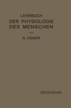 Lehrbuch der Physiologie des Menschen (eBook, PDF) - Höber, Rudolf