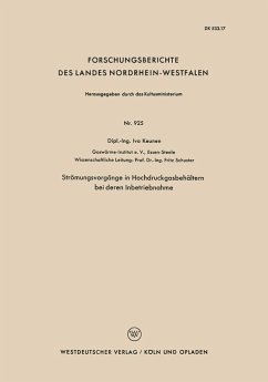 Cover Strömungsvorgänge in Hochdruckgasbehältern bei deren Inbetriebnahme (eBook, PDF)