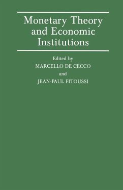 Monetary Theory and Economic Institutions (eBook, PDF)