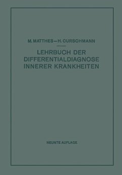 Lehrbuch der Differentialdiagnose innerer Krankheiten (eBook, PDF) - Matthes, Max; Curschmann, Hans