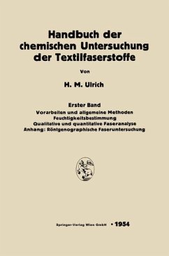Handbuch der chemischen Untersuchung der Textilfaserstoffe (eBook, PDF) - Ulrich, Herbert Maria