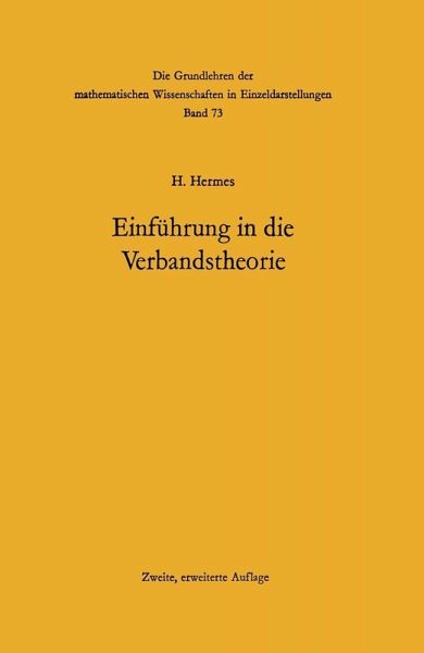 Einführung in die Verbandstheorie (eBook, PDF)