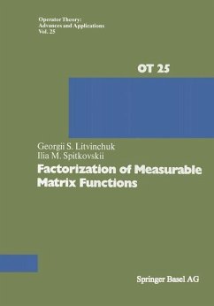 Factorization of Measurable Matrix Functions (eBook, PDF) - Litvinchuk, G. S.; Spitkovskii